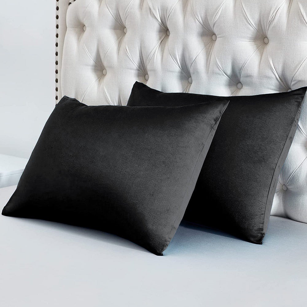 Luxury Silk Pillow Cases Sleep Easy Pure Silk pillowcase Black