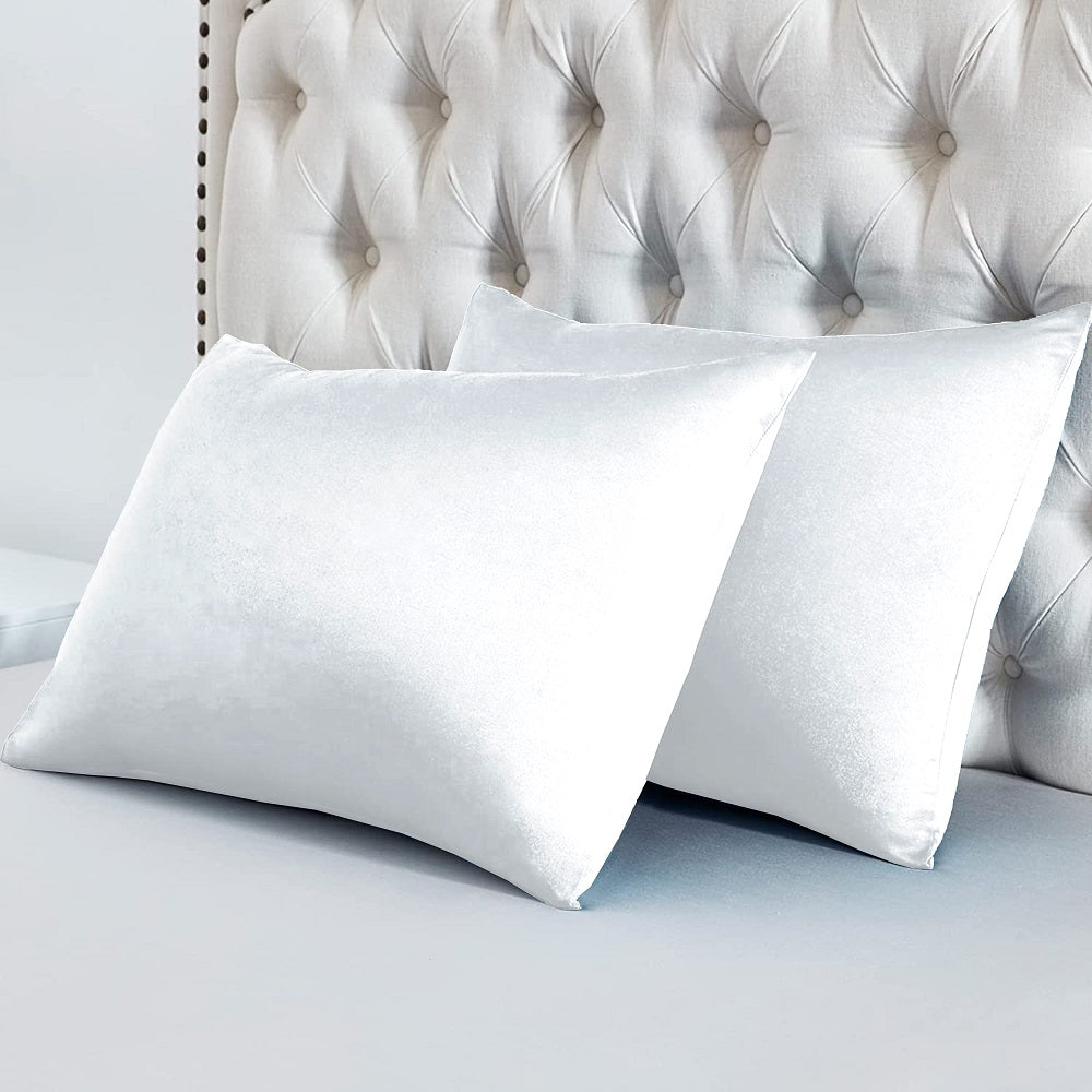 Luxury Silk Pillow Cases Sleep Easy Pure Silk pillowcase White