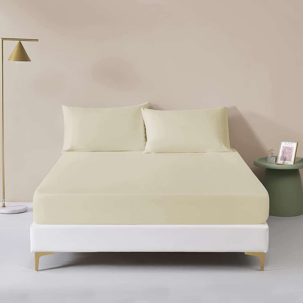 Egyptian Cotton Fitted Sheet - 300 Thread Count Cream