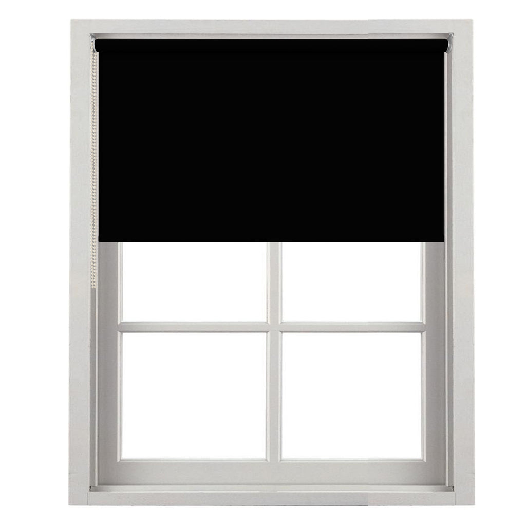 100% Blackout roller blinds Thermal polyester fabric black