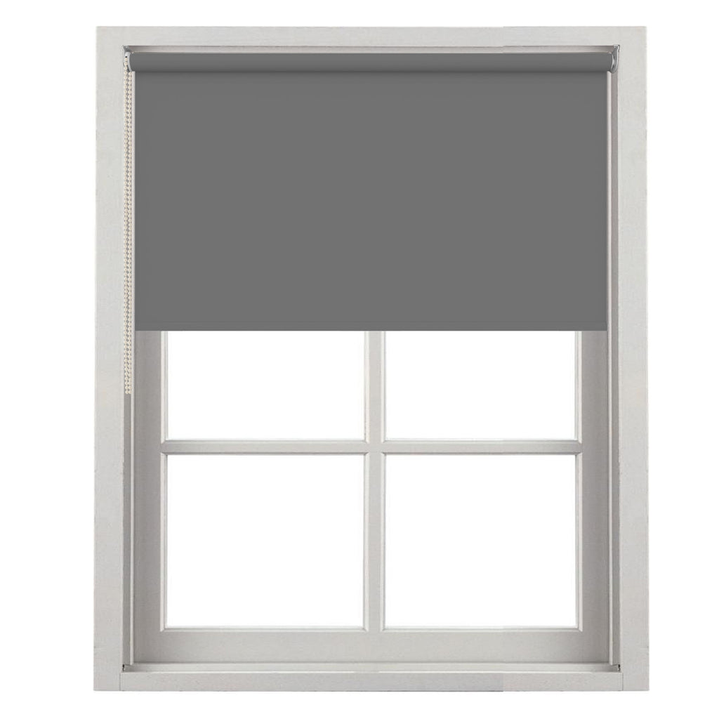 Charcoal grey 100% Blackout roller blinds Thermal polyester fabric