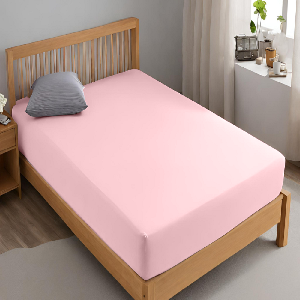 Blush 40cm Fitted Sheet Warm and Cozy Perfect For your Bedding